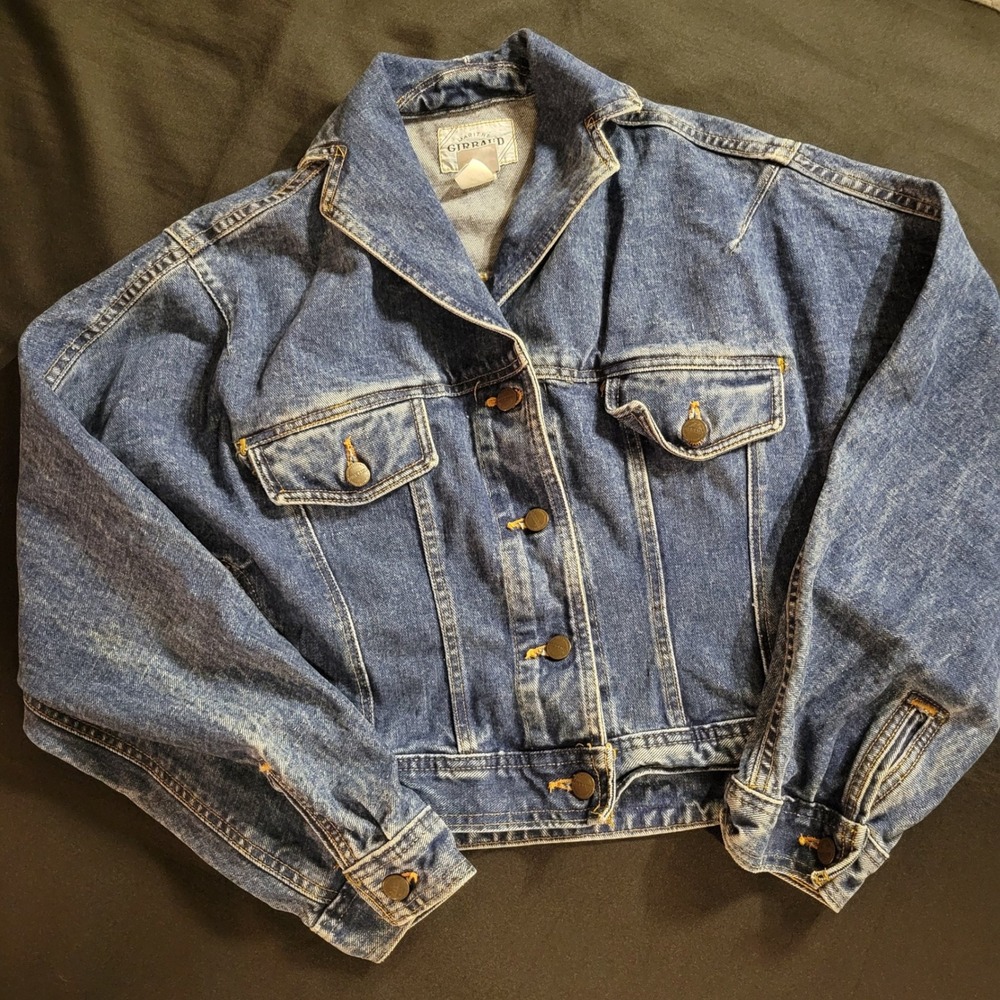 Marithe Francois Girbaud Vintage Denim Jacket Medium Wash Cropped Trucker M USA